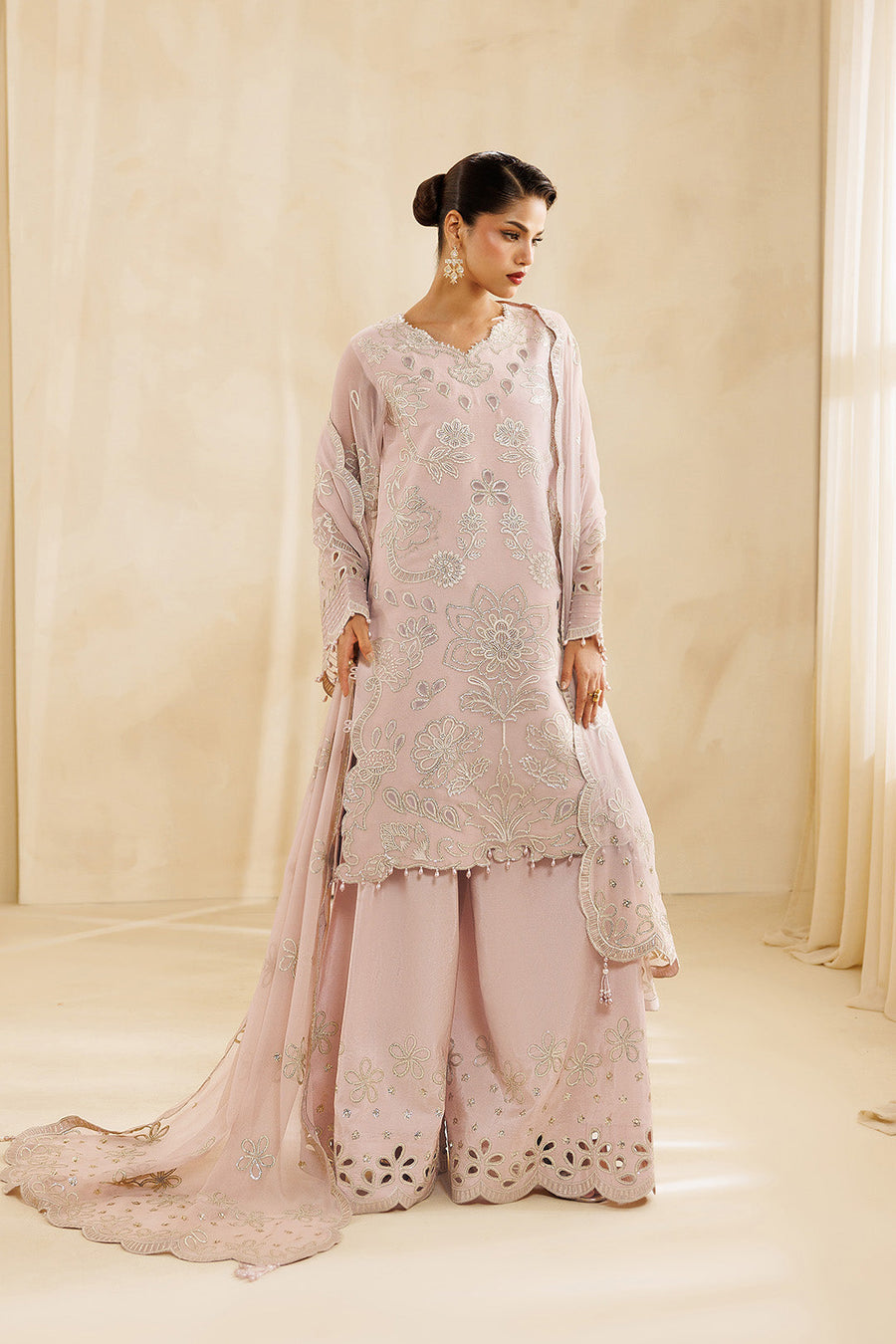 Rosair Embroidered Chiffon 3-Piece Formal Suit