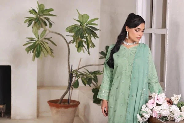 Mint Vintage 3piece stitched ready to wear for women