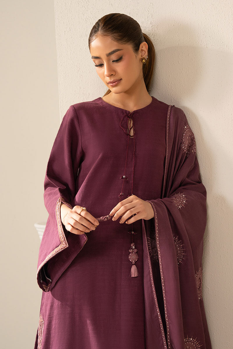 PLUM BERRY-2PC (SHIRT & DUPATTA)