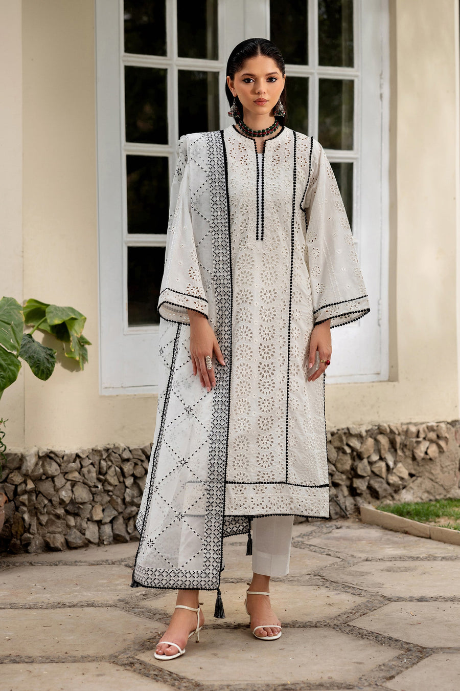 Linnea Eyelet Embroidered Lawn 3-Piece Suit