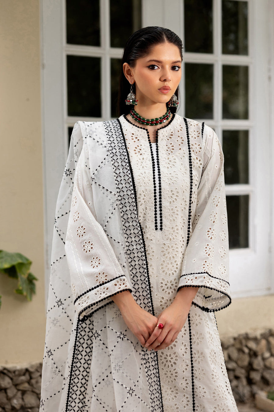 Linnea Eyelet Embroidered Lawn 3-Piece Suit