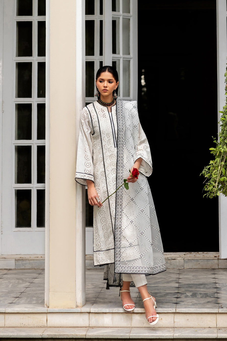 Linnea Eyelet Embroidered Lawn 3-Piece Suit