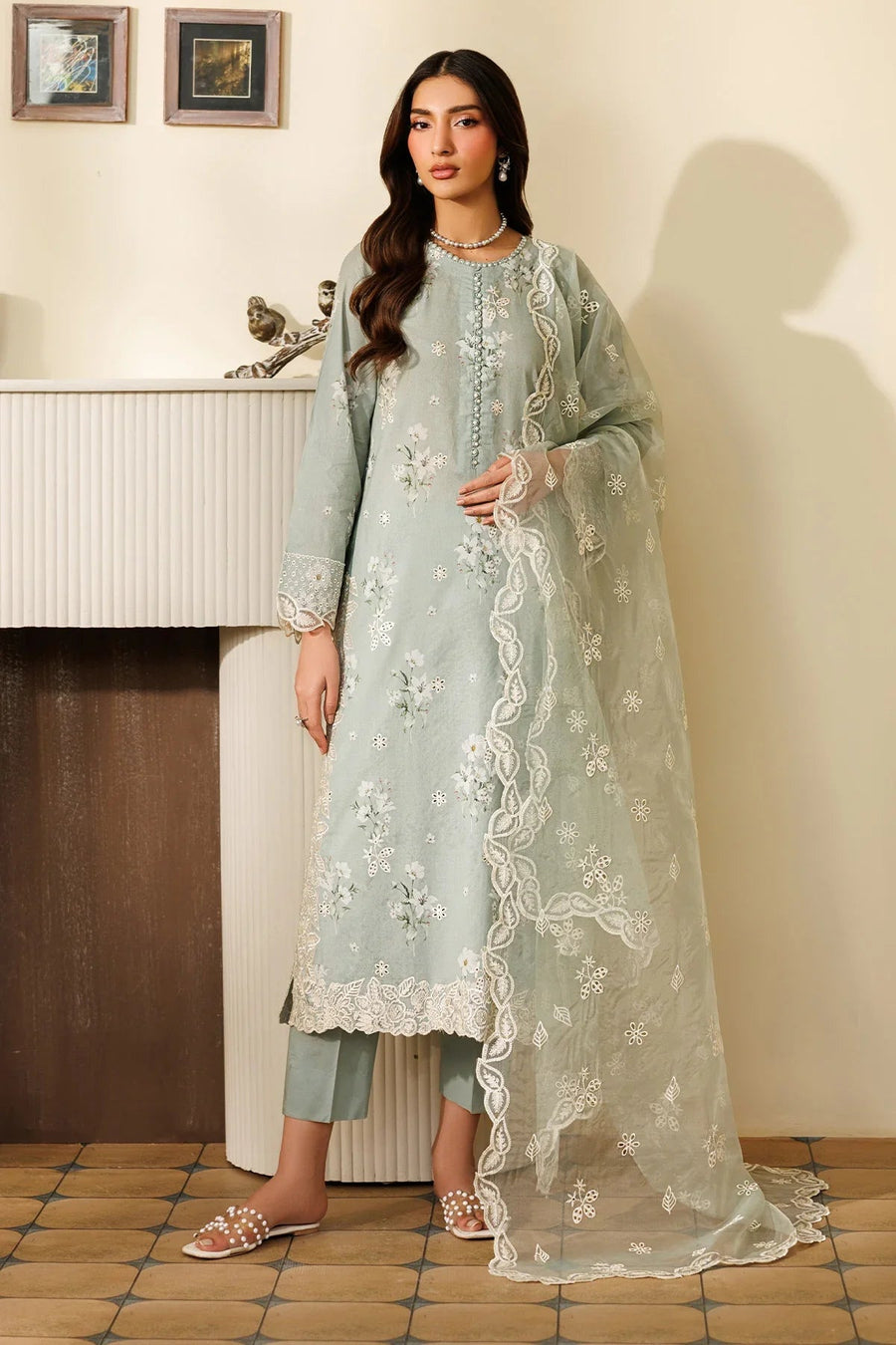 Ramih Embroidered Printed Lawn 3-Piece Suit
