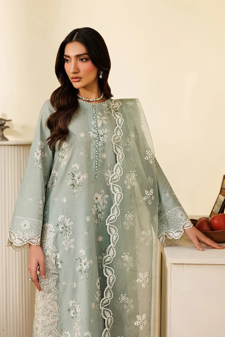 Ramih Embroidered Printed Lawn 3-Piece Suit