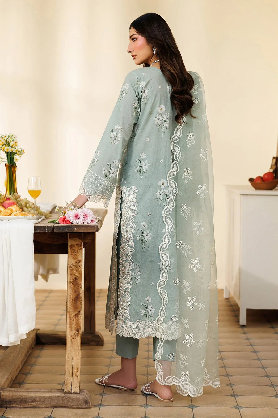 Ramih Embroidered Printed Lawn 3-Piece Suit