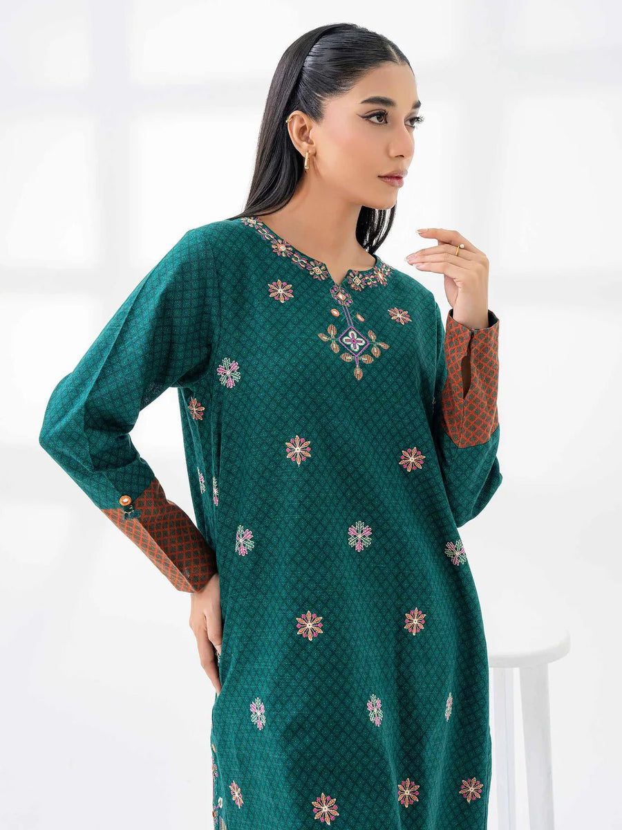 2 Piece Khaddar Suit - Embroidered (Pret) - Pehnaawaa
