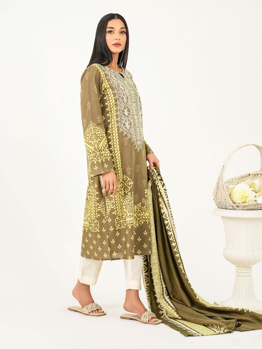 2 Piece Khaddar Suit - Embroidered (Pret) - Pehnaawaa