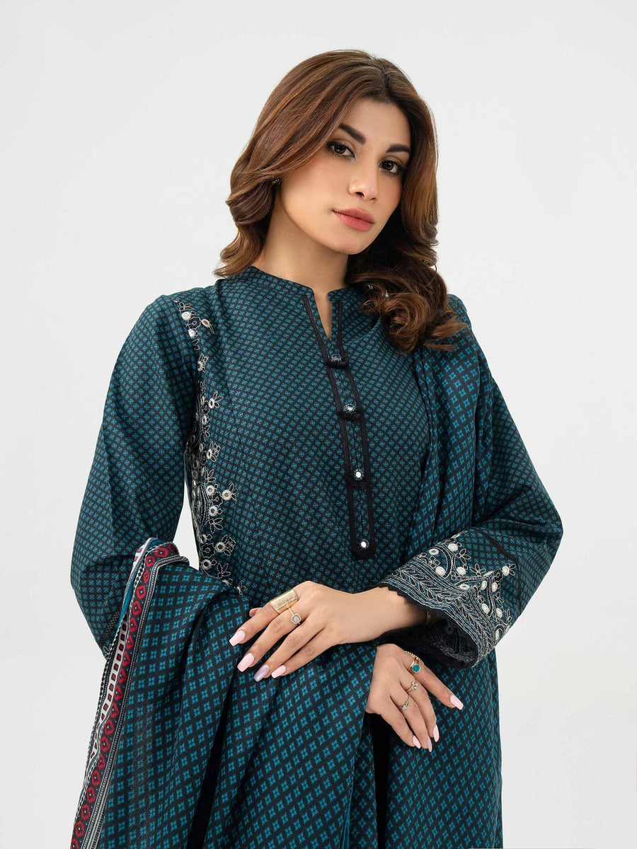 2 Piece Khaddar Suit - Embroidered (Pret) - Pehnaawaa