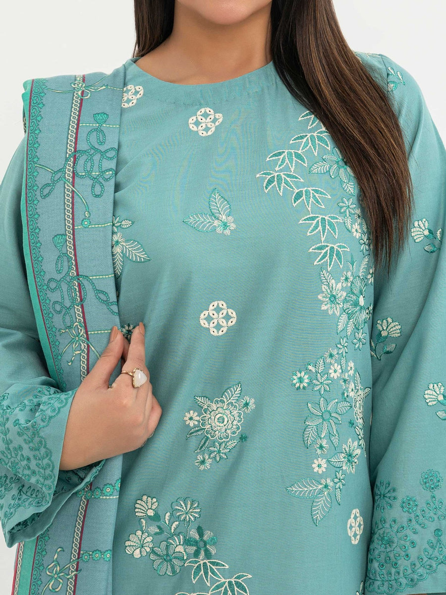 2 Piece Khaddar Suit - Embroidered (Pret) - Pehnaawaa