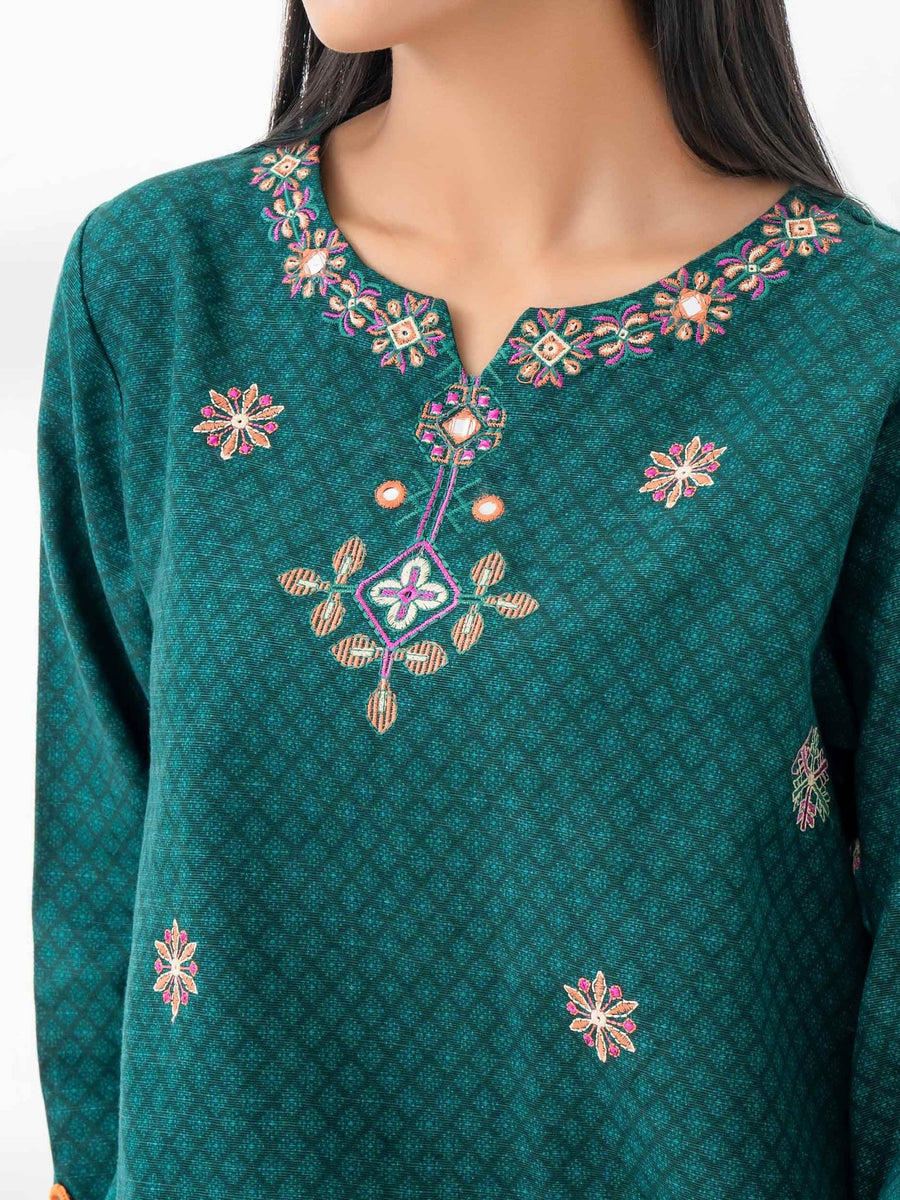 2 Piece Khaddar Suit - Embroidered (Pret) - Pehnaawaa