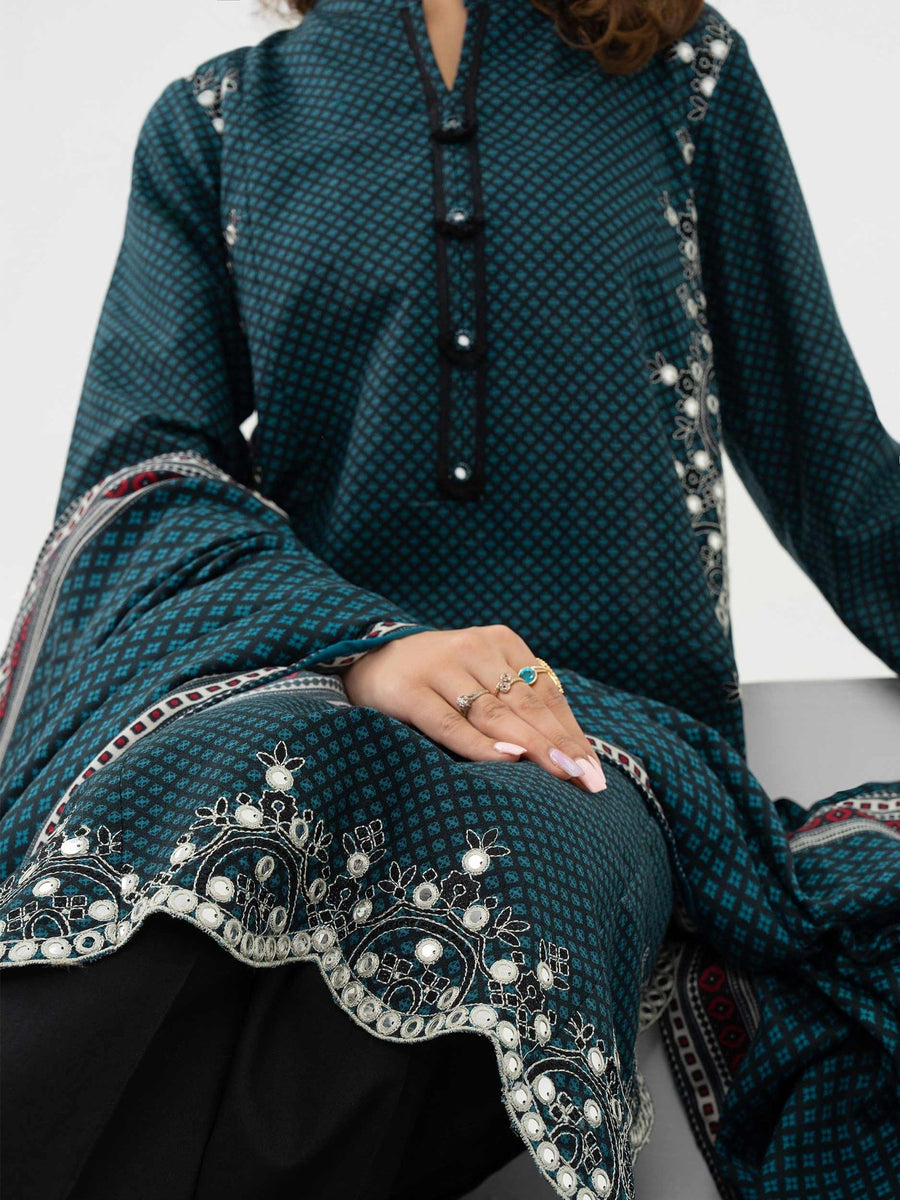 2 Piece Khaddar Suit - Embroidered (Pret) - Pehnaawaa