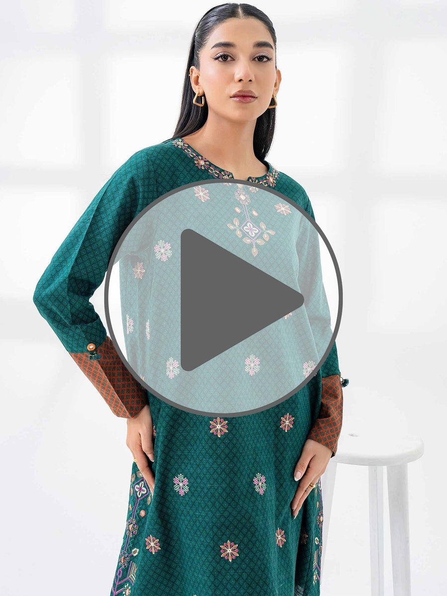 2 Piece Khaddar Suit - Embroidered (Pret) - Pehnaawaa