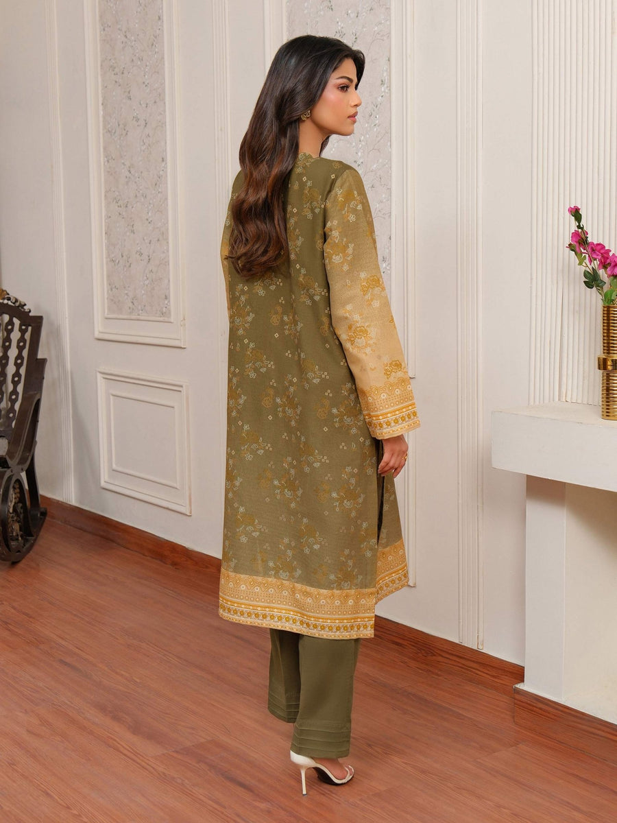 2 Piece Khaddar Suit - Embroidered (Unstitched) - Pehnaawaa
