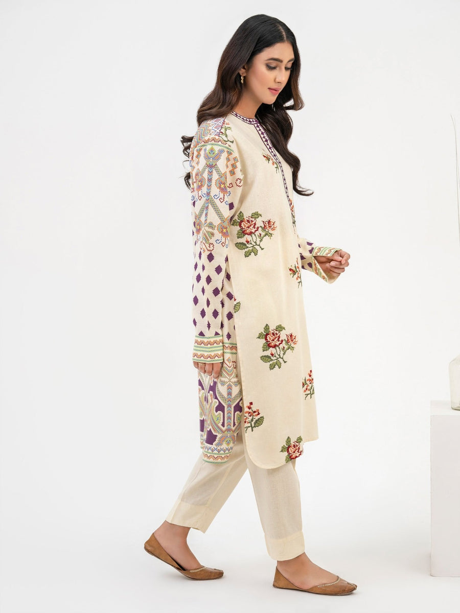 2 Piece Khaddar Suit - Embroidered(Pret) - Pehnaawaa