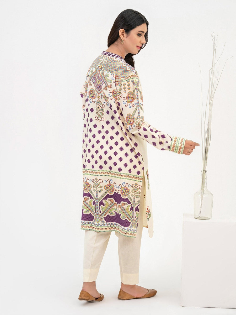 2 Piece Khaddar Suit - Embroidered(Pret) - Pehnaawaa