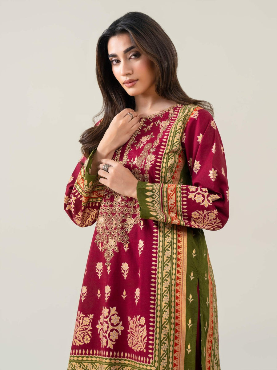 2 Piece Lawn Suit - Embroidered (Pret) - Pehnaawaa