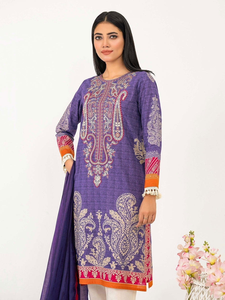 2 Piece Lawn Suit - Embroidered (Pret) - Pehnaawaa