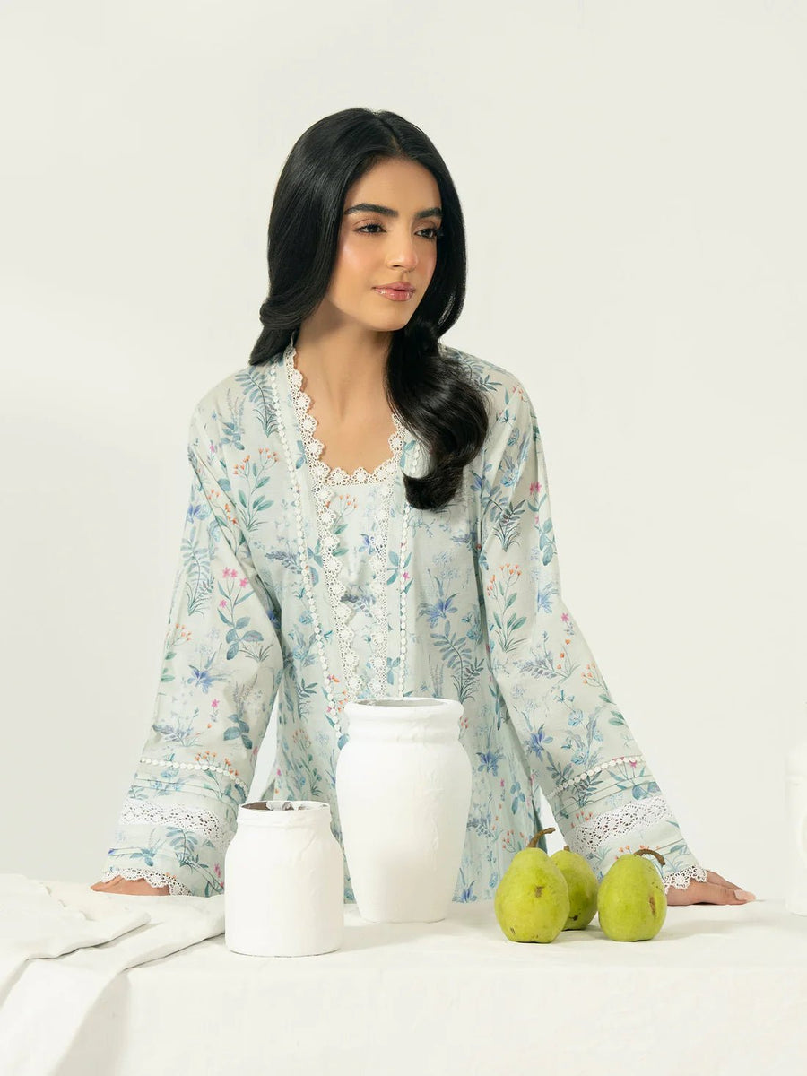 2 Piece Lawn Suit - Embroidered (Pret) - Pehnaawaa