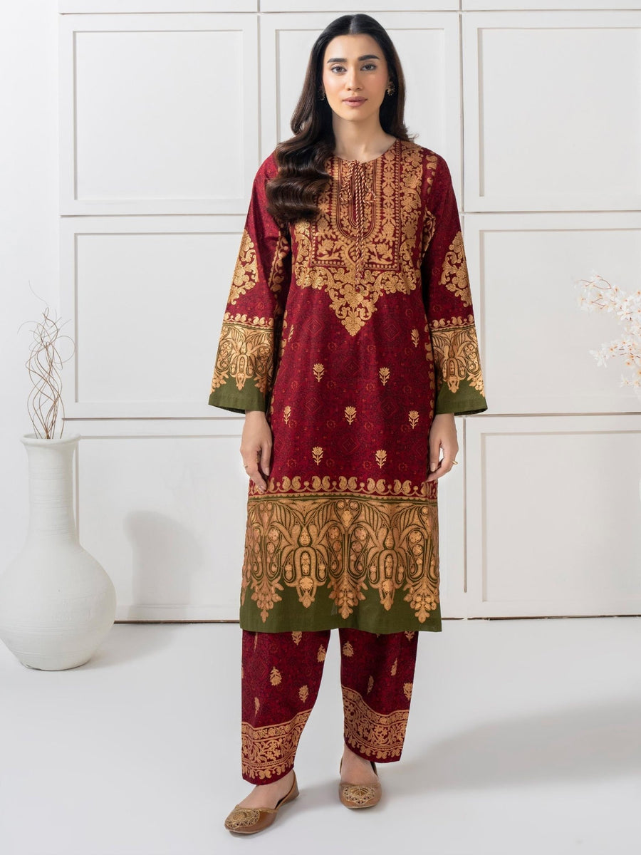 2 Piece Lawn Suit Printed (Pret) - Pehnaawaa