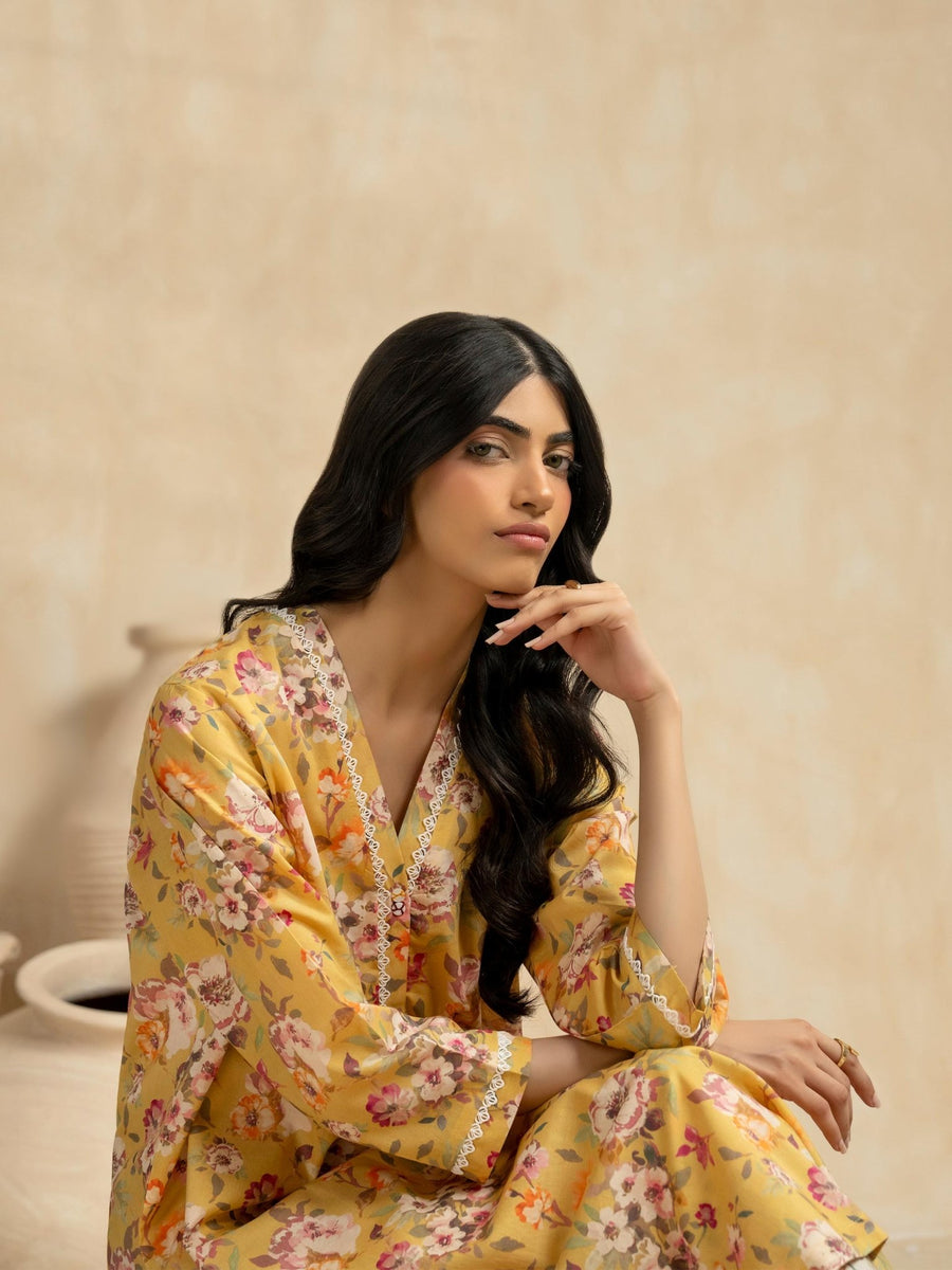 2 Piece Lawn Suit - Printed (Pret) - Pehnaawaa