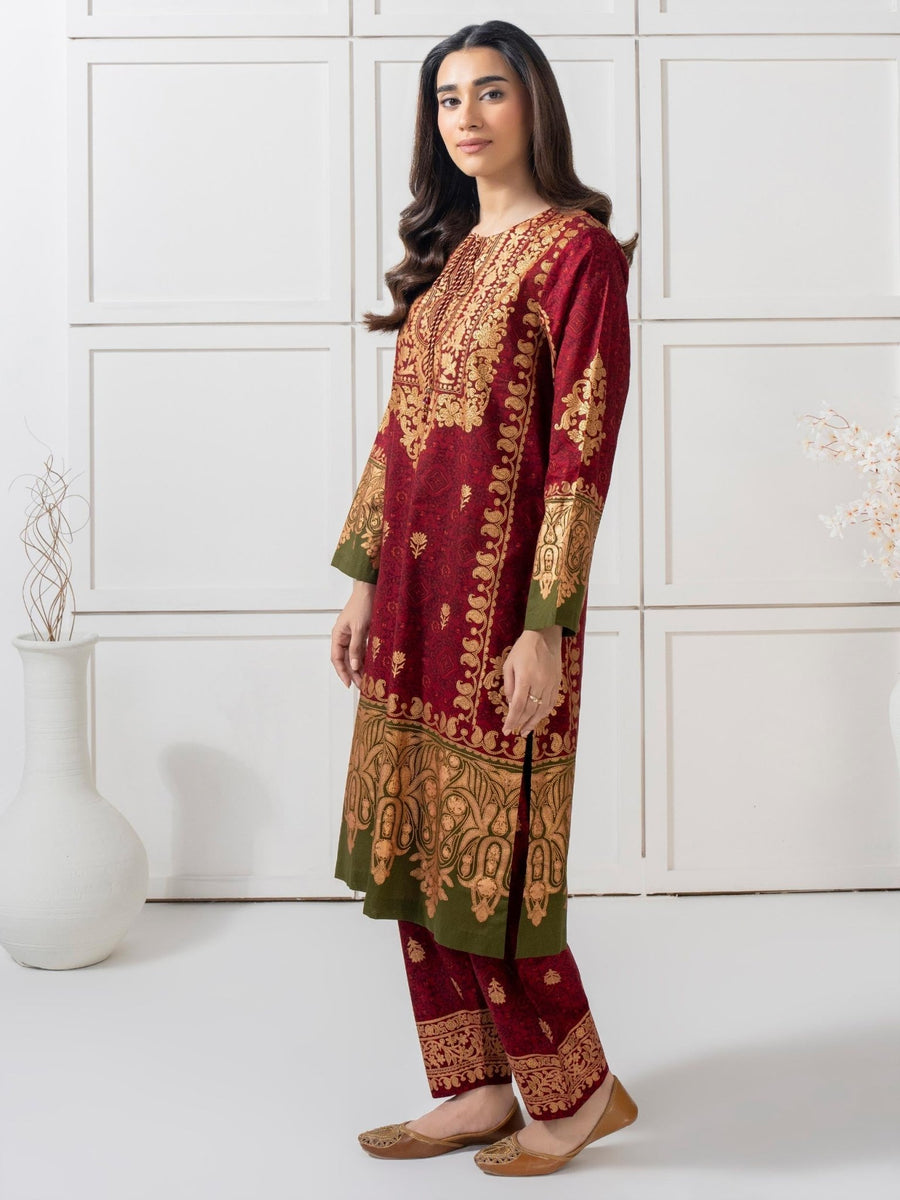 2 Piece Lawn Suit Printed (Pret) - Pehnaawaa