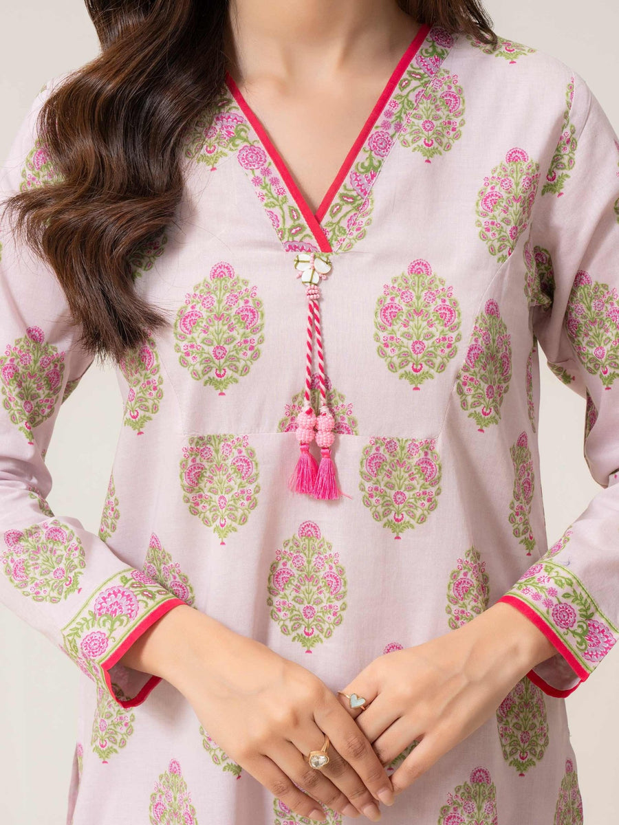 2 Piece Lawn Suit - Printed (Pret) - Pehnaawaa