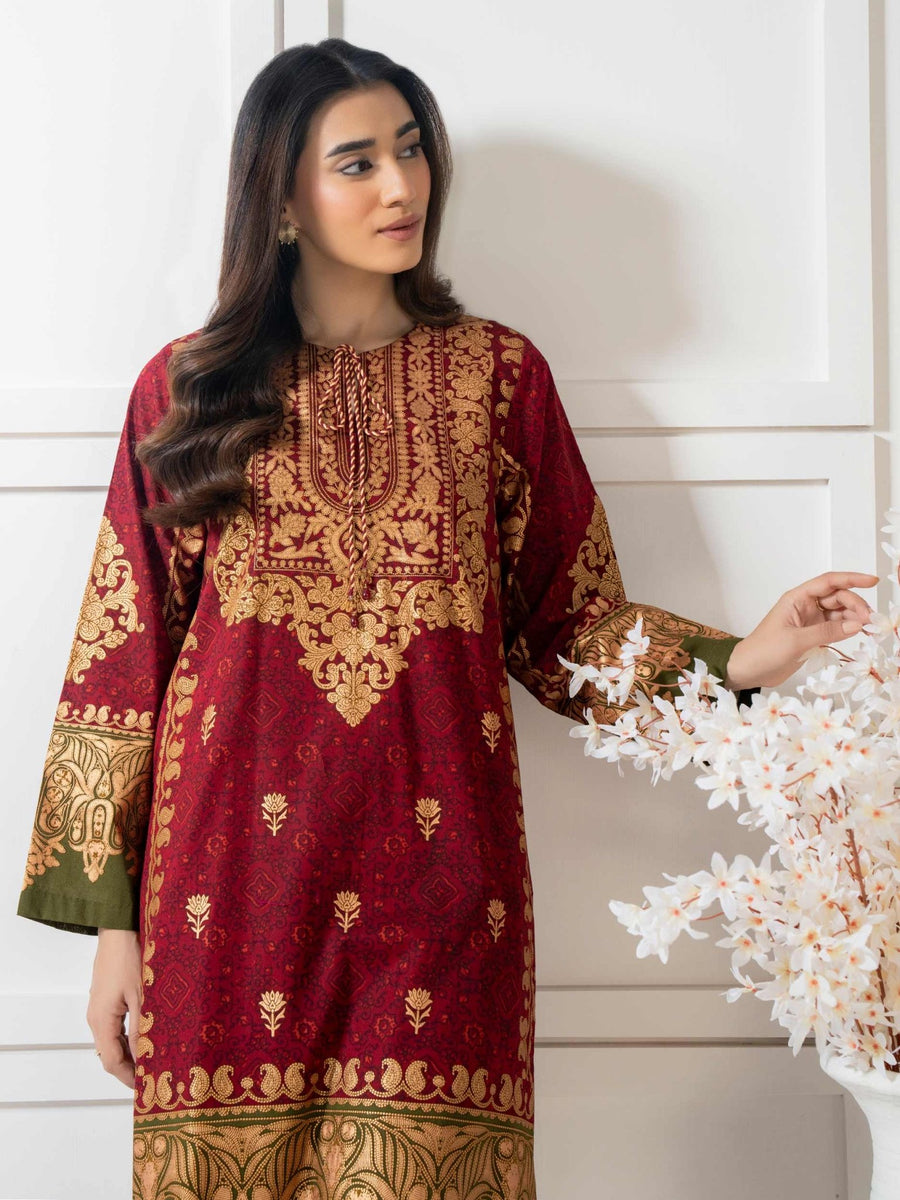 2 Piece Lawn Suit Printed (Pret) - Pehnaawaa