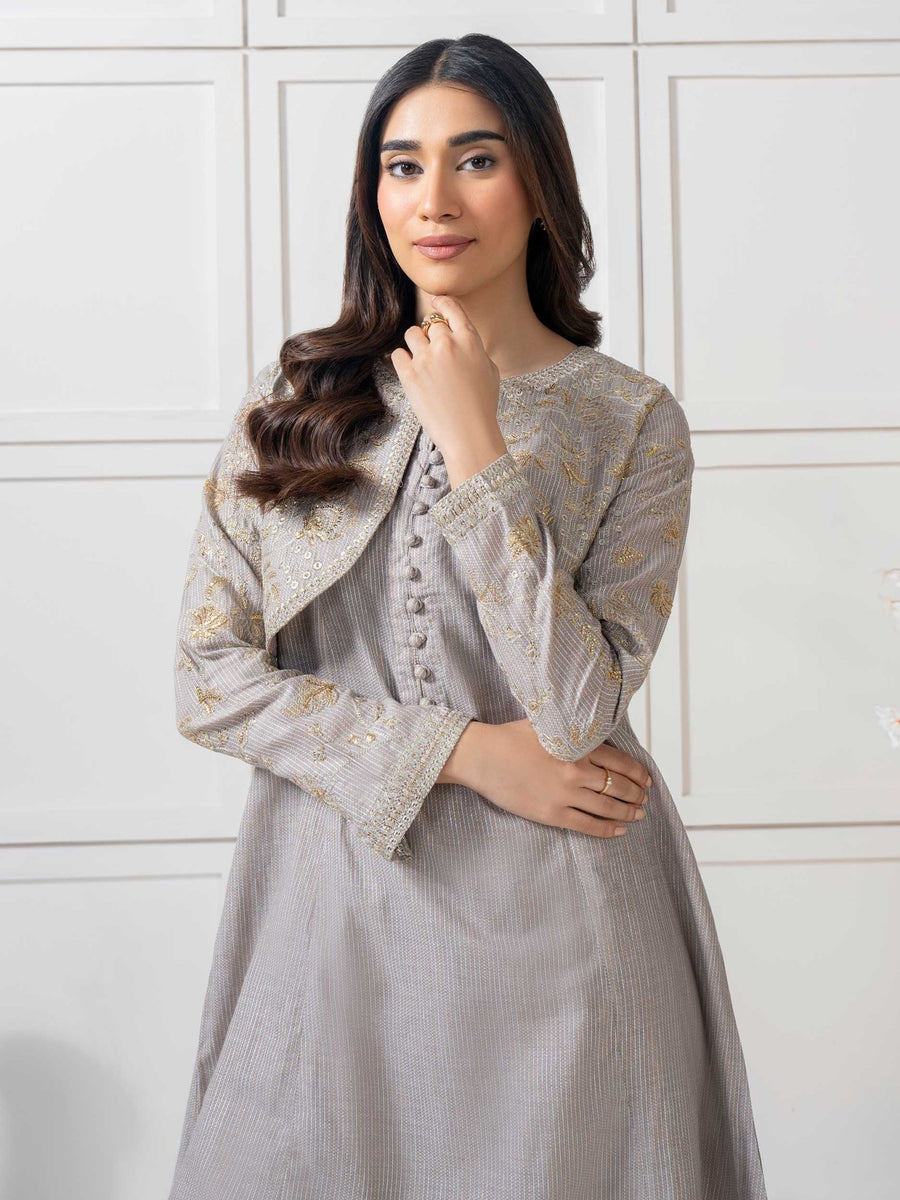 2 Piece Missouri Suit - Embroidered (Pret) - Pehnaawaa