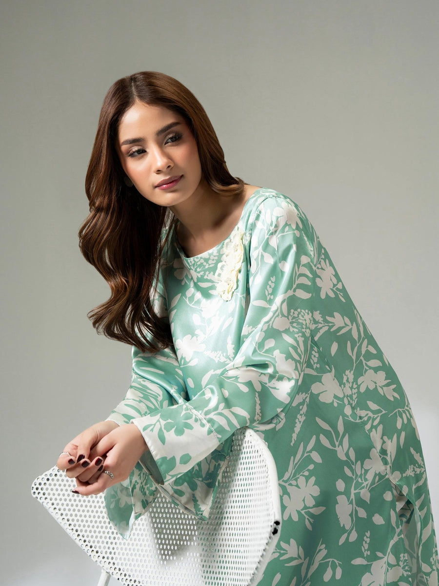 2 Piece Silk Suit (Pret) - Pehnaawaa
