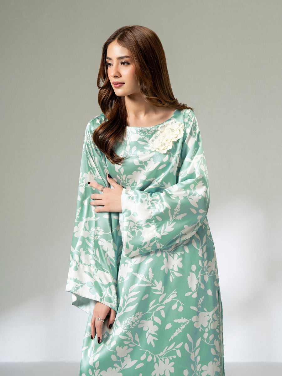 2 Piece Silk Suit (Pret) - Pehnaawaa