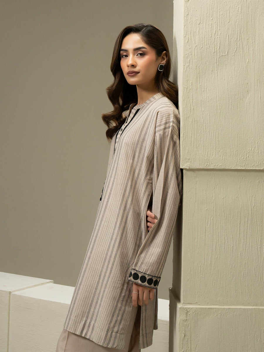 2 Piece Yarn Dyed Suit (Pret) - Pehnaawaa