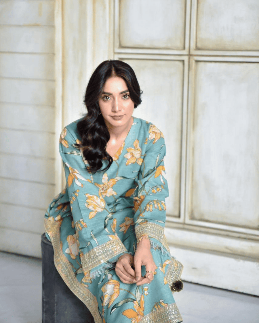 Zink Flora – Khaddar Suit for Women