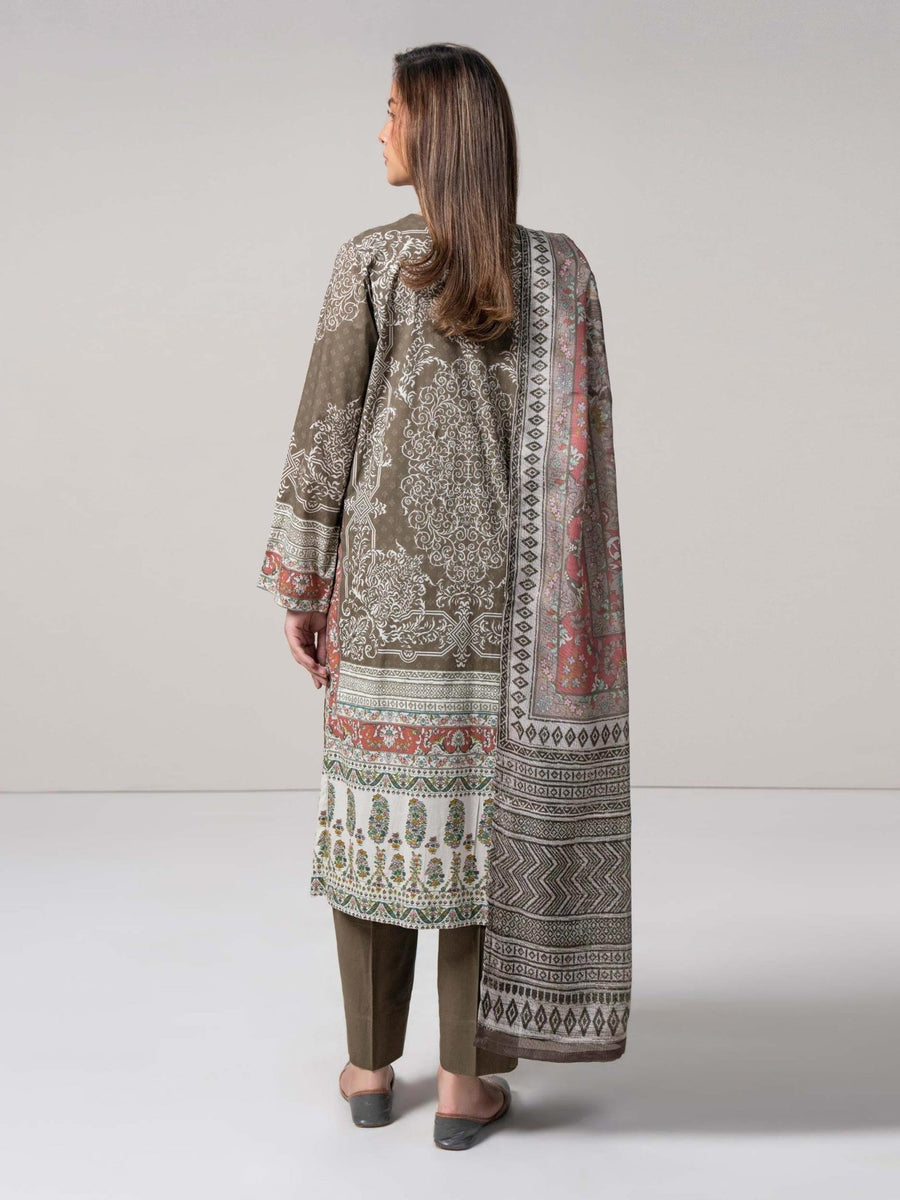 3 Piece Cotton Suit (Pret) - Pehnaawaa