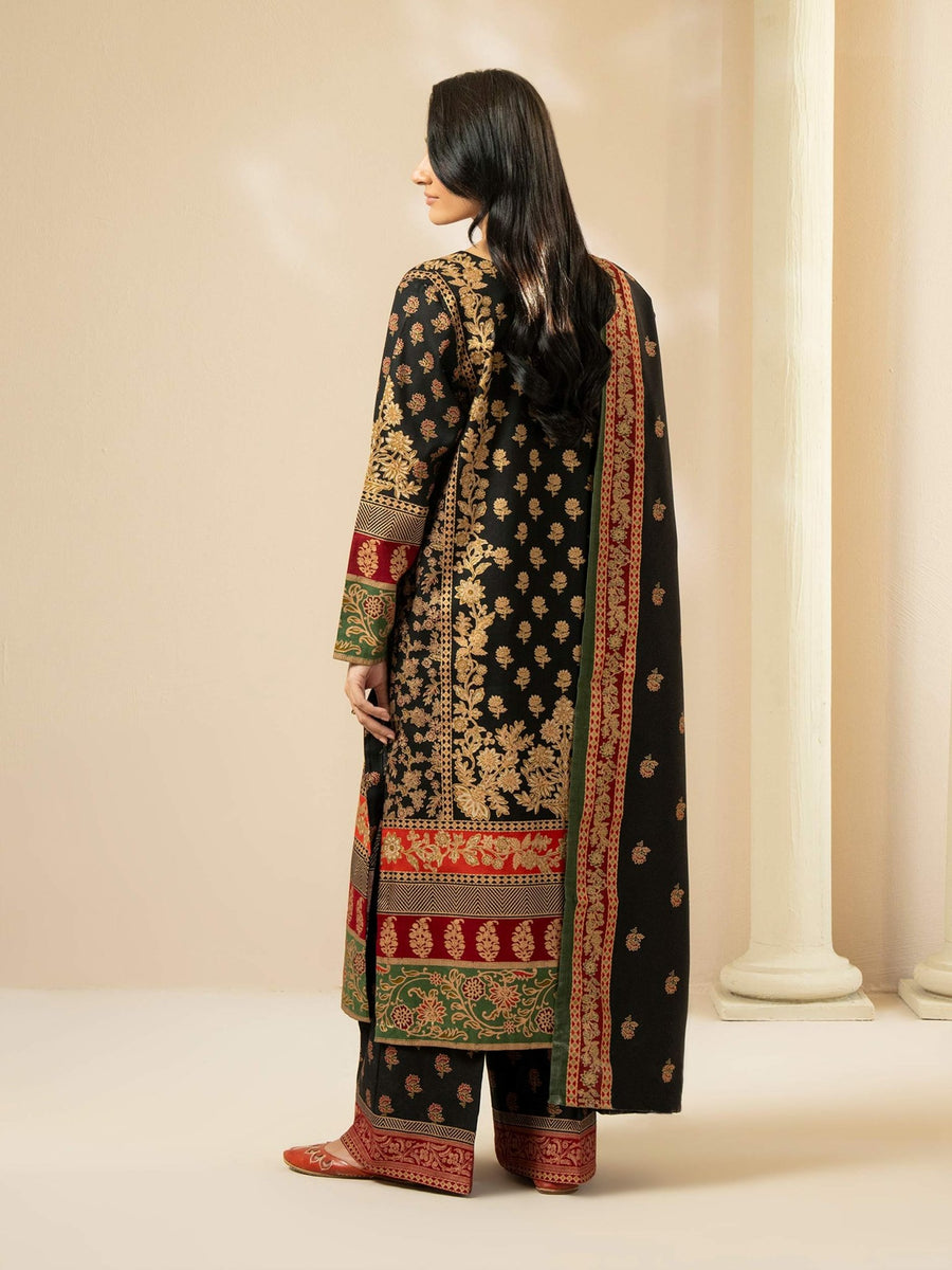 3 Piece Khaddar Suit - Prined (Pret) - Pehnaawaa