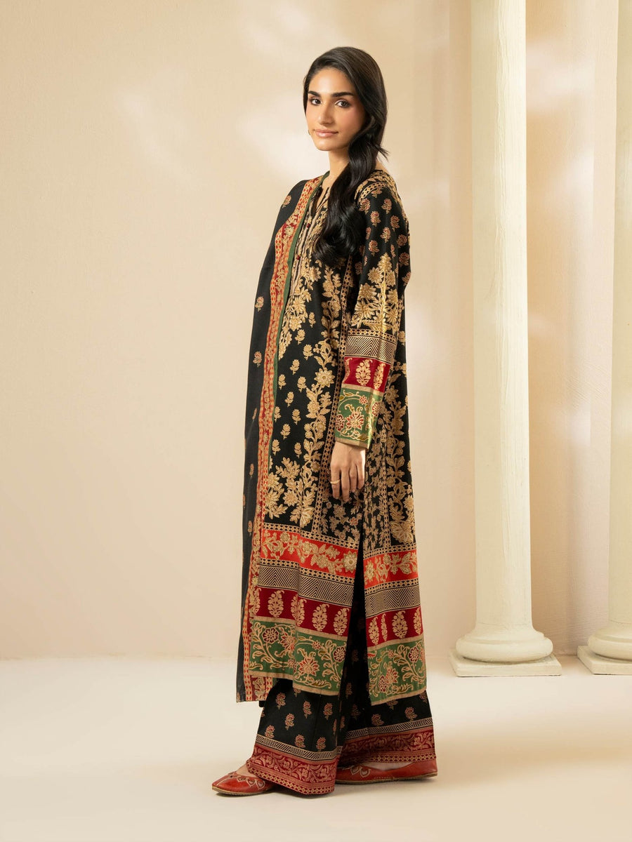 3 Piece Khaddar Suit - Prined (Pret) - Pehnaawaa