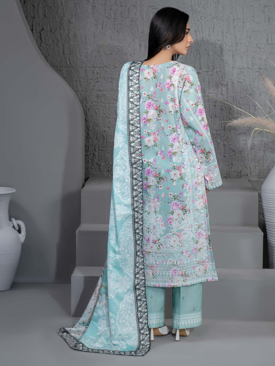 3 Piece Khaddar Suit - Printed (Unstitched) - Pehnaawaa