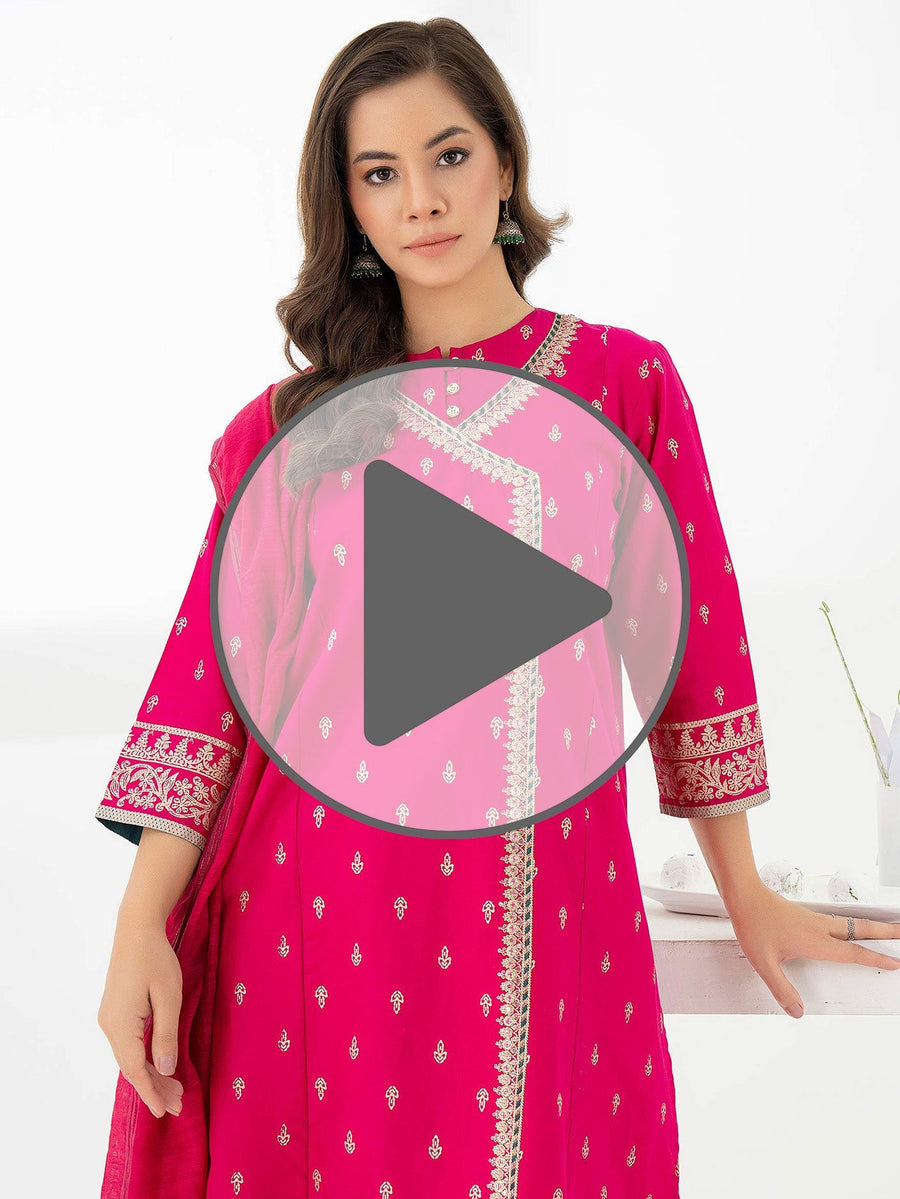 3 Piece Lawn Suit - Embroidered (Pret) - Pehnaawaa