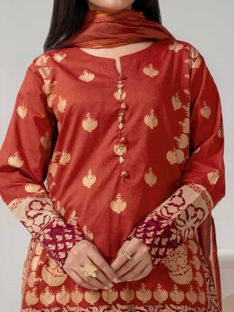 3 Piece Lawn Suit - Paste - Print (Pret) - Pehnaawaa