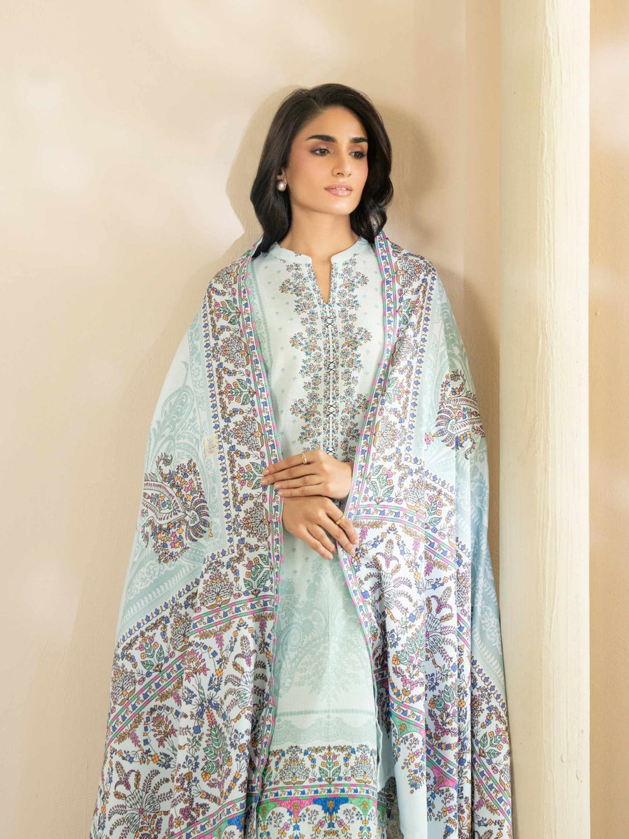 3 - Piece Slub Khaddar Suit (Pret) - Pehnaawaa