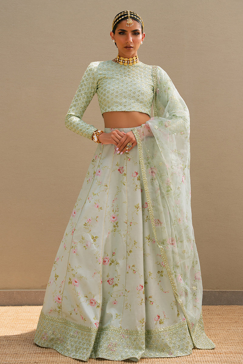 TRANQUIL HAZE-3PC SILK EMBROIDERED PRET - Pehnaawaa