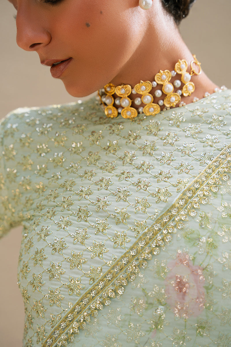 TRANQUIL HAZE-3PC SILK EMBROIDERED PRET - Pehnaawaa