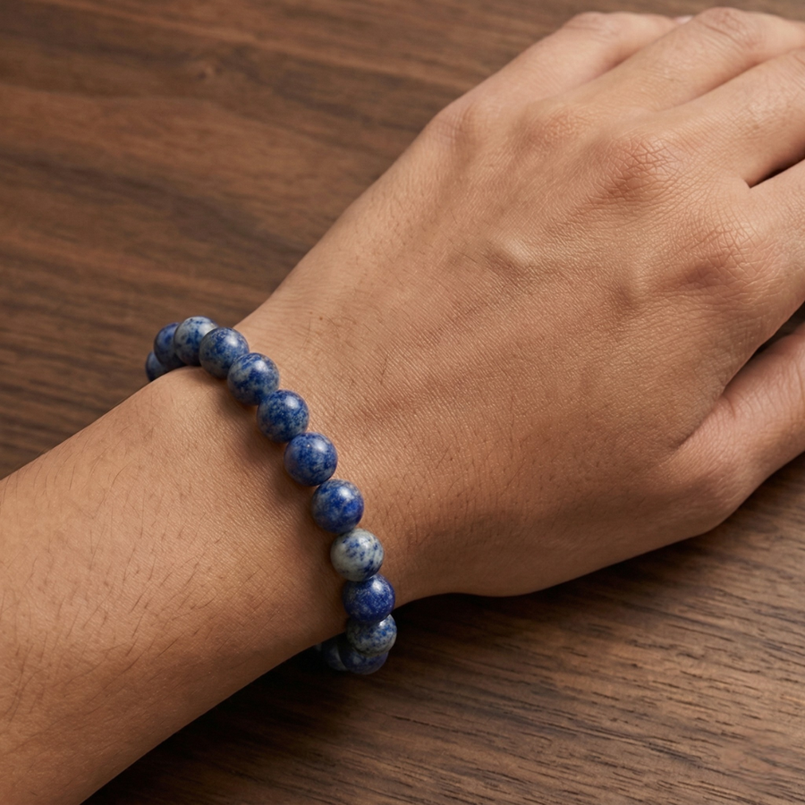Natural Lapis Lazuli Bracelet – Wisdom, Protection & Inner Power Stone