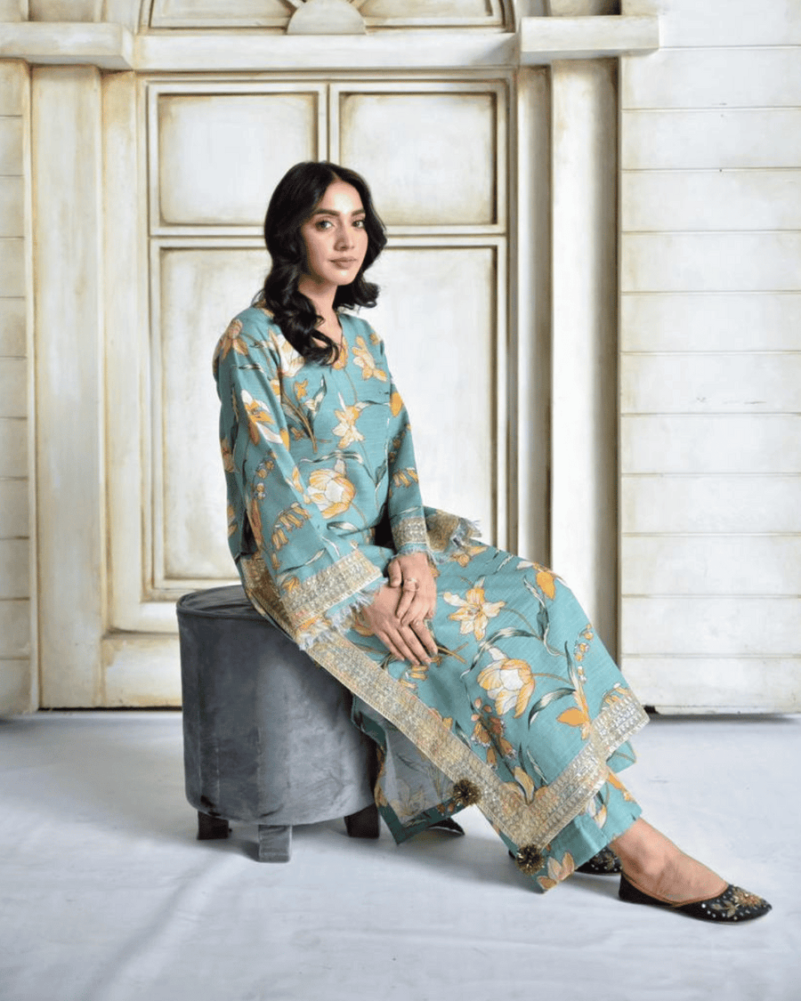 Zink Flora – Khaddar Suit for Women