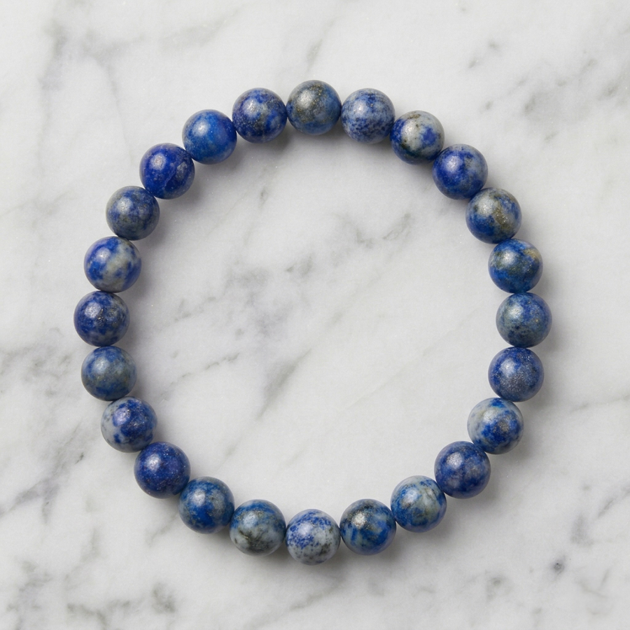 Natural Lapis Lazuli Bracelet – Wisdom, Protection & Inner Power Stone