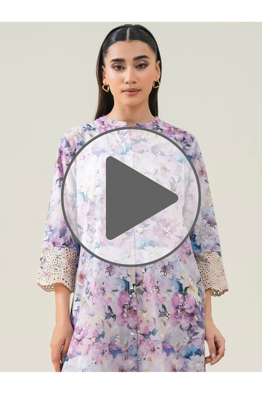 Embroidered Lawn Tunic for Effortless Style