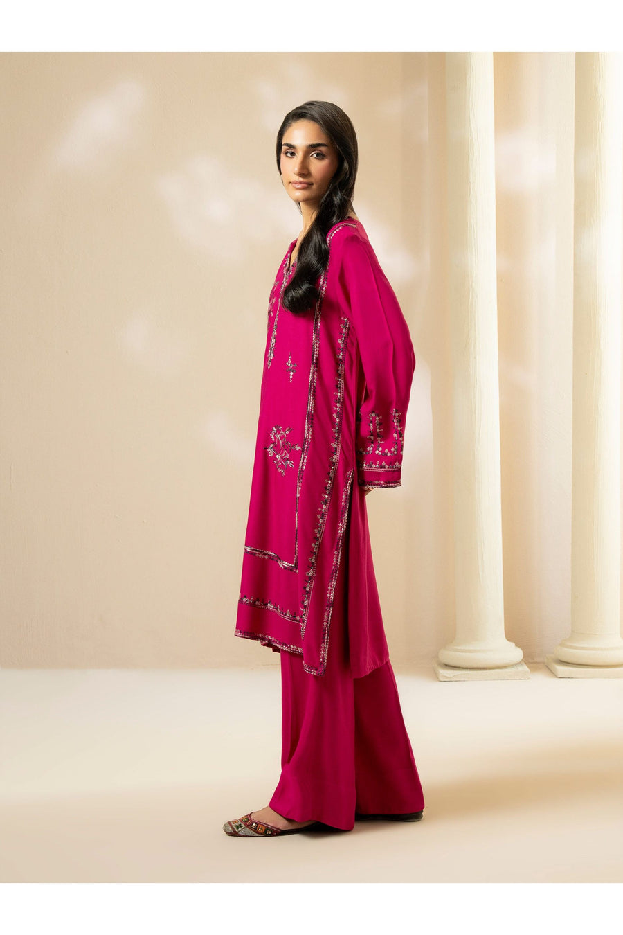 Embroidered Two-Piece Marina Suit Set