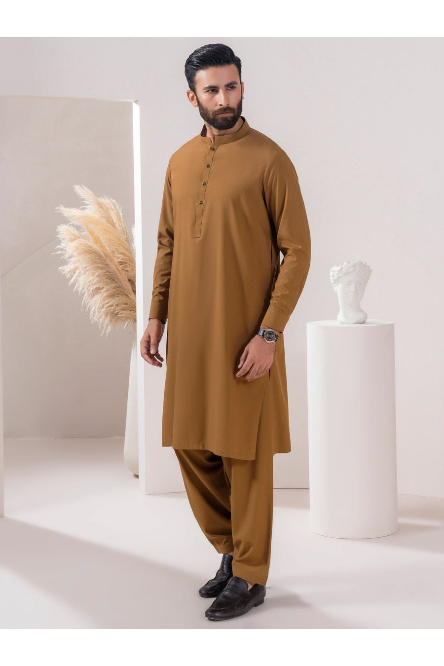 Elegant Wash And Wear Mens Suit Two Piece Ensemble