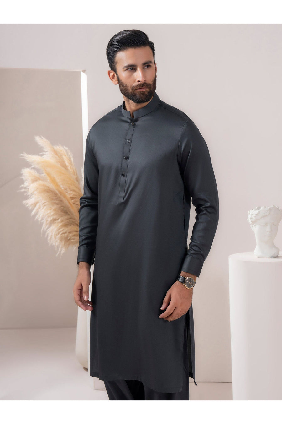 Elegant Satin Men's Formal Suit For Grand Occasions