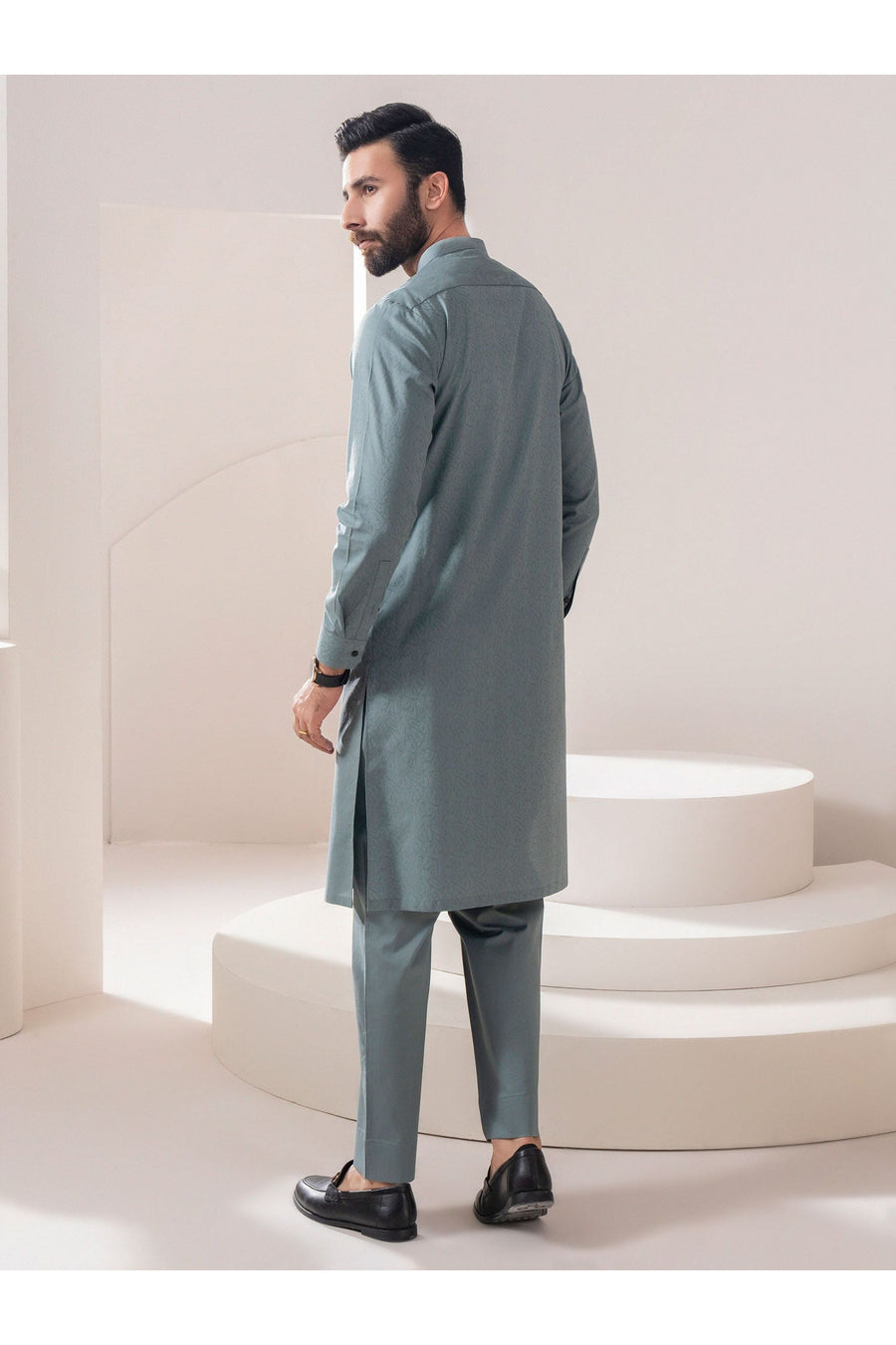 Elegant Self Jacquard Suit For Men Exquisite Classic Craftsmanship