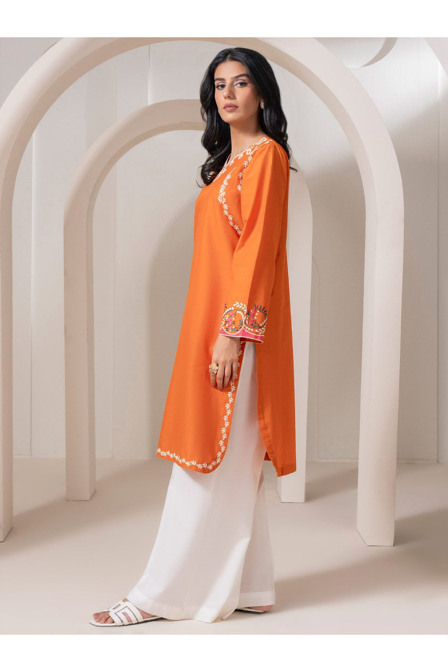 Embroidered Lawn Shirt for Effortless Style